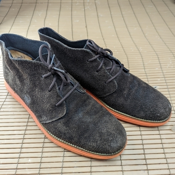 Cole Haan LunarGrand Men\'s Brown suede ankle boots sz 11.5M. 256pm main image 9